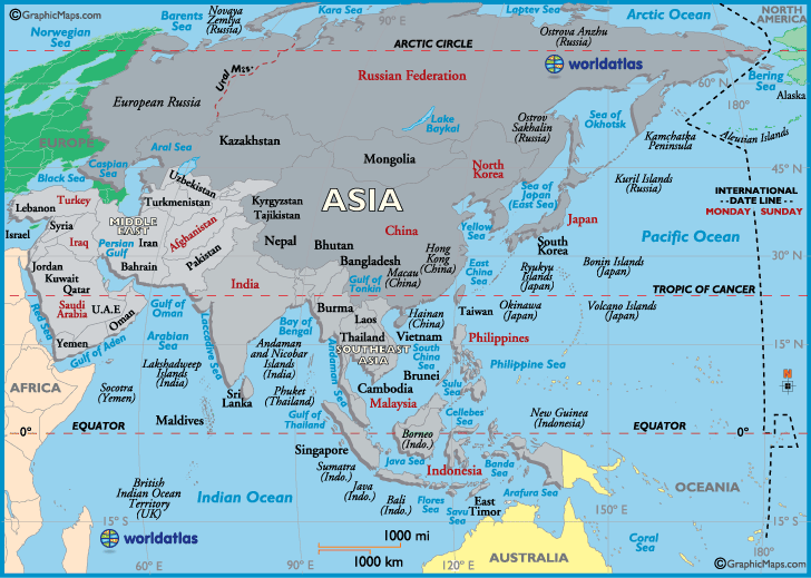 When Shall We Have Our Asian Union Countercurrents   Asia Map 2 