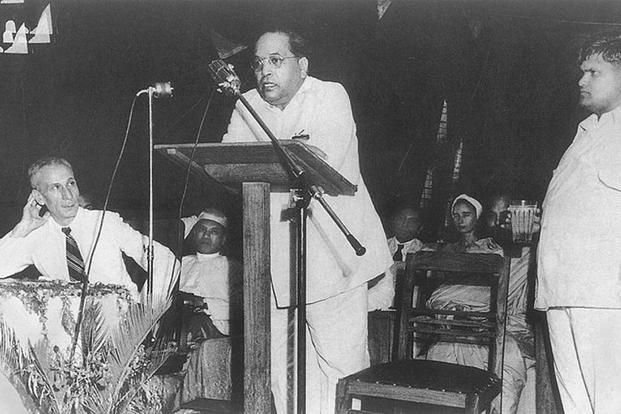 Image result for babasaheb ambedkar giving speech