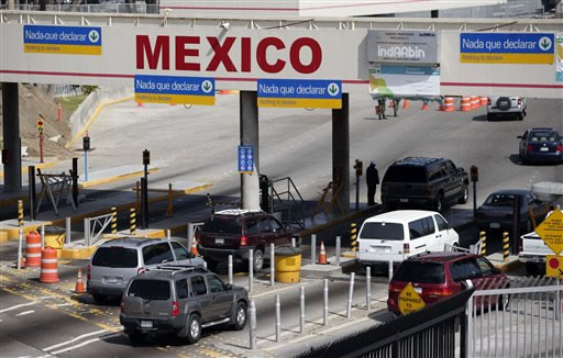 Image result for us mexico border crossings