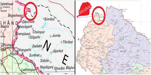 India Nepal Border Map
